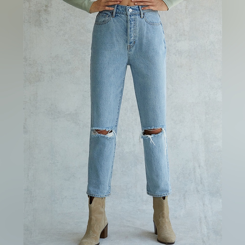Pacsun High Rise Straight Leg Jeans w Slits